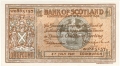 Bank Of Scotland 1 Pound Notes 1 Pound, 24. 8.1939